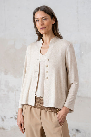 CHAQUETA PUNTO BEIGE