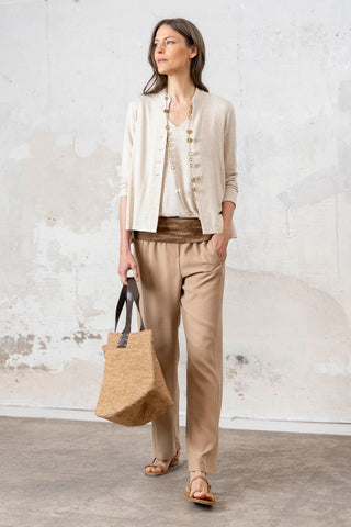 CHAQUETA PUNTO BEIGE