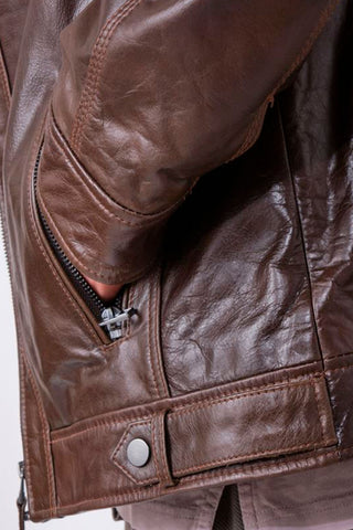 CAZADORA  SERGE PARIENTE CAPUCHA CAMEL