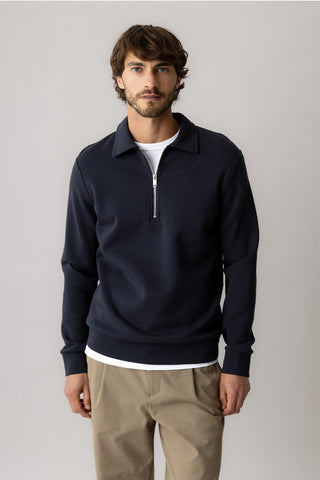 Polo de punto Silar azul marino Mos Mosh