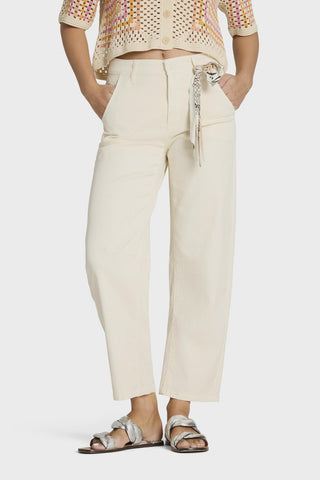 Pantalón Cambio O-Shape Cropped Orelie blanco roto