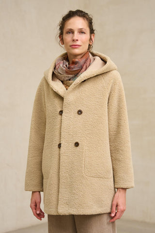 Abrigo Verdora beige reversible