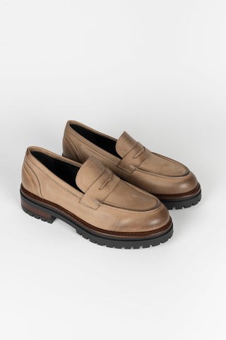 MOCASÍN PIEL BEIGE