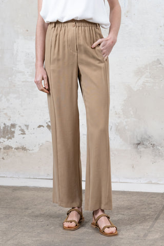 PANTALON ELISA GOMA DELANTERO BEIGE