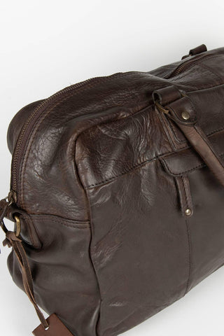 Bolsa de viaje Marta Ponti Roma cuero marrón