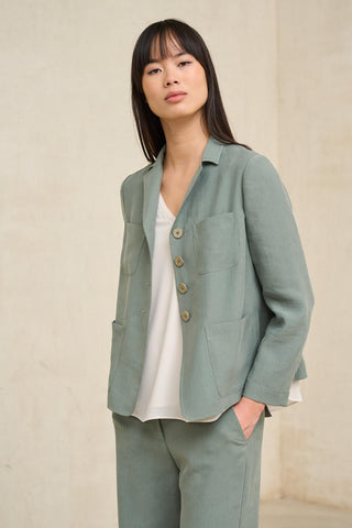Chaqueta Alva verde salvia