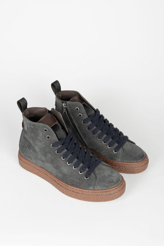 Zapatilla botín Calven gris azulado
