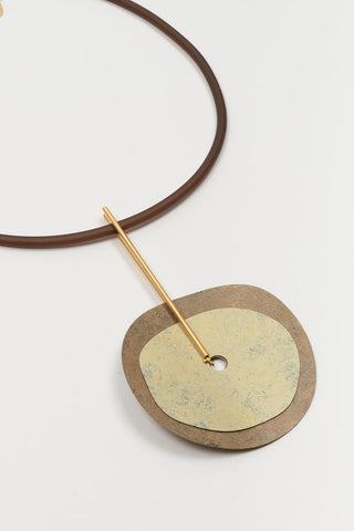 Collar Sendaro bronce y dorado FL Private Collection