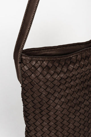 Bolso Baira trenzado marrón