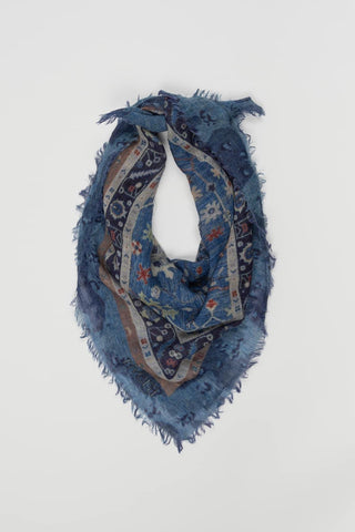 Pañuelo Taira azul y multicolor