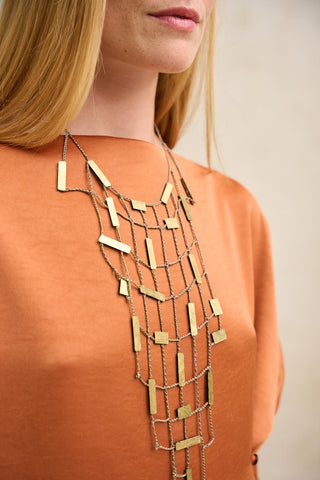 Collar Brandela dorado FL Private Collection