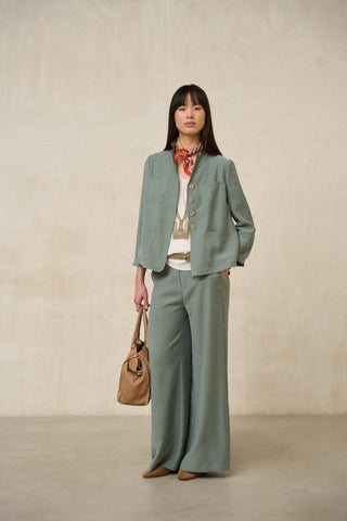 Pantalón Lysel verde salvia