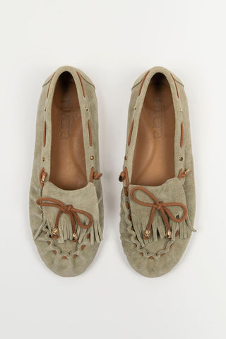 Mocasín Flecco pistacho
