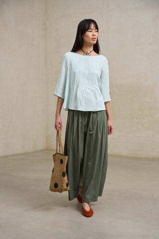 Blusa Évania azul claro