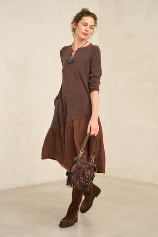 Vestido Esmuria marrón
