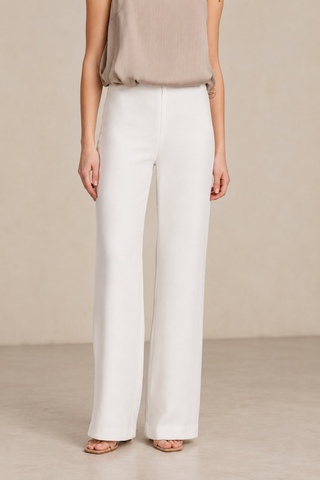 Pantalón palazzo blanco