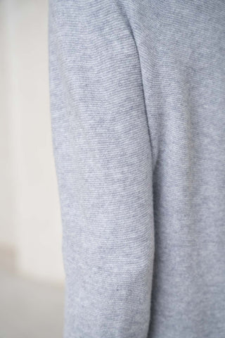 Jersey cashmere seda Sedian gris